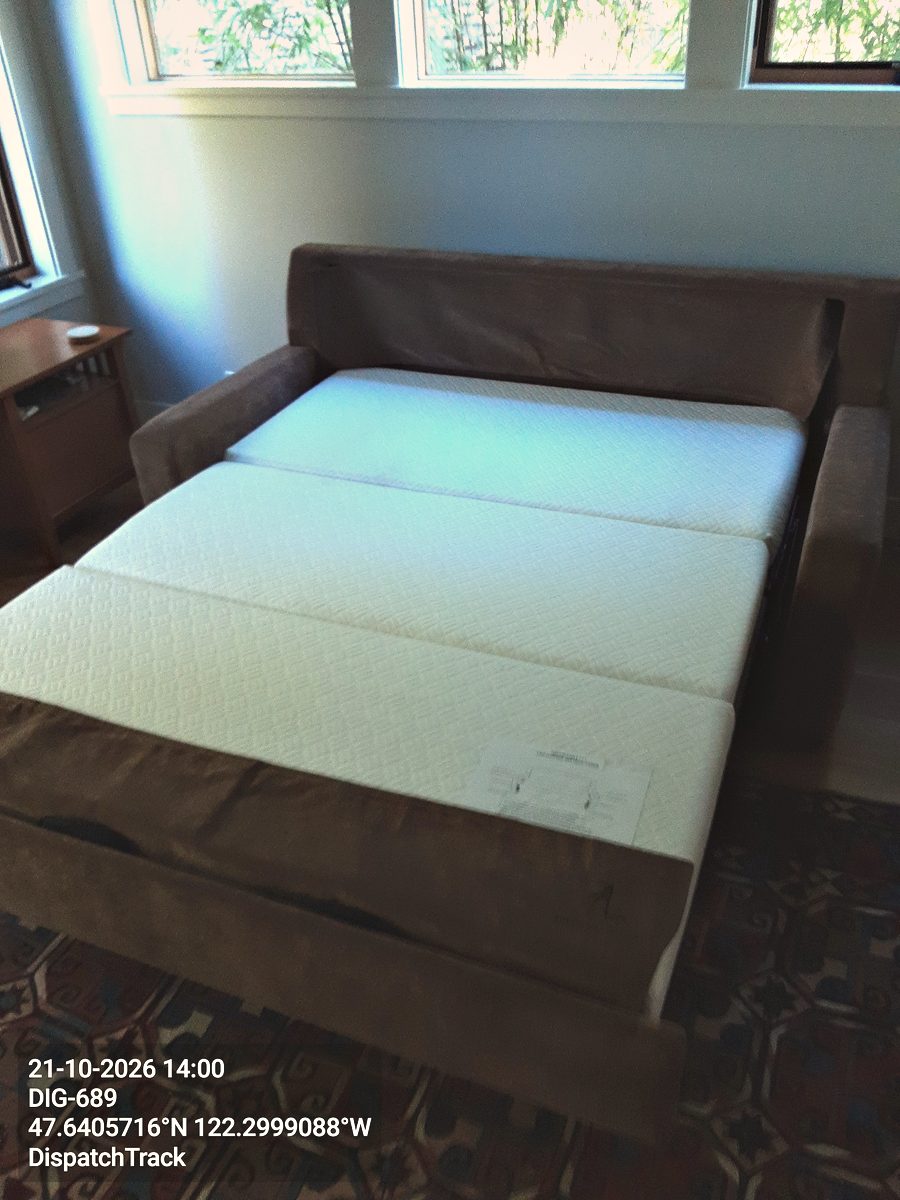 Furniture delivered by Stride Logistics for Leonard in Seattle