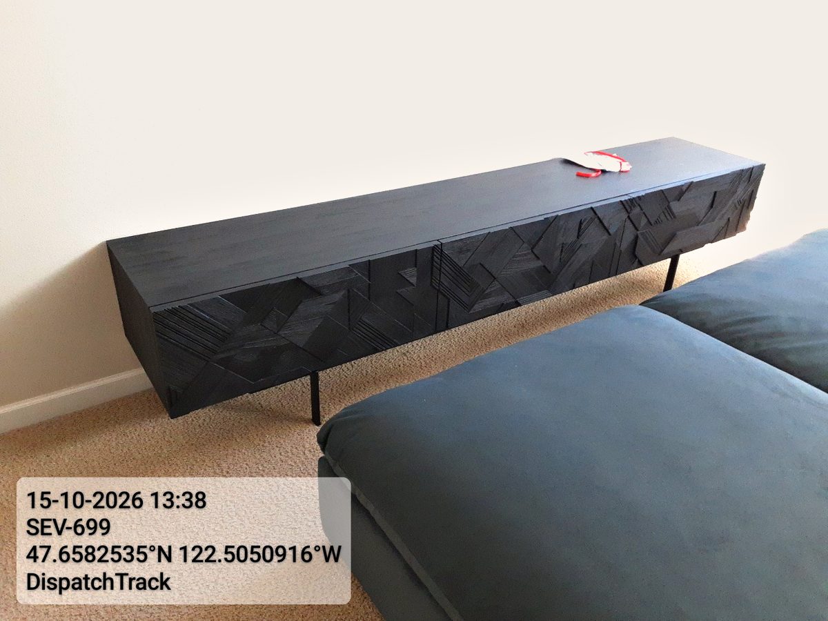 Furniture delivered by Stride Logistics for Evan in Bainbridge Island